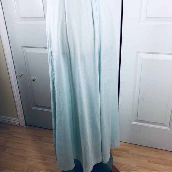 Vintage Ms Rita California Fit & Flare Wide Collar Lace Blue Dress Size S - Picture 9 of 16